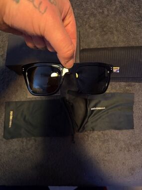 Dolce & Gabbana Black Sunglasses with Branded Case and Pouches